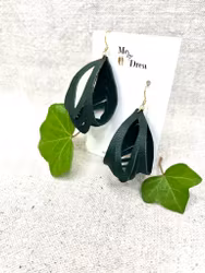 Mörkgrön "Veck", stor