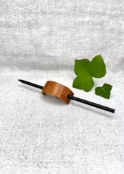 Brun reptilmönstrat läder-Omtag, liten