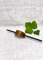 Brunt läder-Omtag, liten