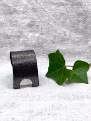 Läderarmband "Cleo" gråsilvrig, nr 1