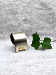 Läderarmband "Cleo" varm-guldig, blank, nr 18