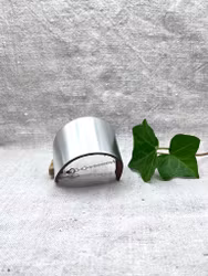 Läderarmband "Cleo" silvrigt, blankt, nr 22