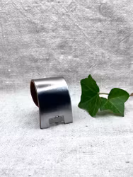 Läderarmband "Cleo" silvergrått, blankt, nr 23