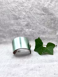 Läderarmband "Cleo" mintgrön, blank, nr 25