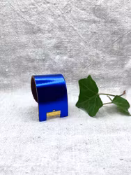 Läderarmband "Cleo" koboltblå, blank, nr 30