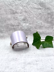 Läderarmband "Cleo" pärlemorslila, blank, nr 31