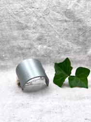 Läderarmband "Cleo" silver-skimrande, nr 38
