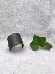 Läderarmband "Cleo" smaragdgrön-skimrande, nr 45