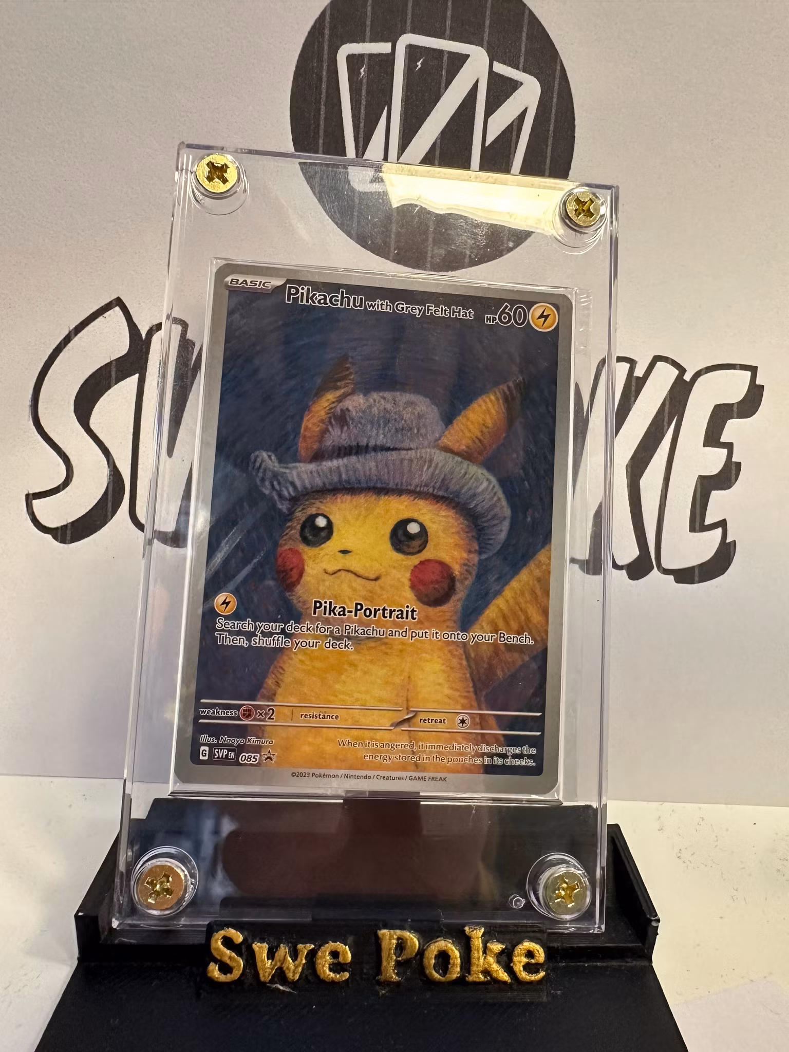 Pikachu with Grey Felt Hat 085 - SVP EN Black Star Promo