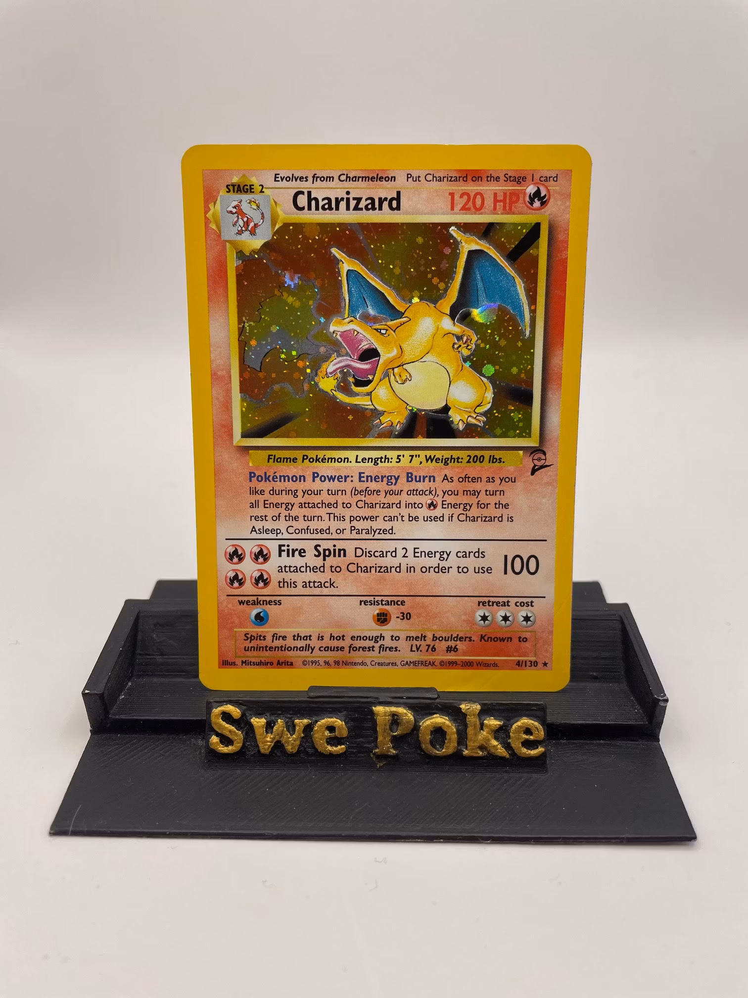 holographic charizard card 1st edition PSA 8 NM - MT main image 0
