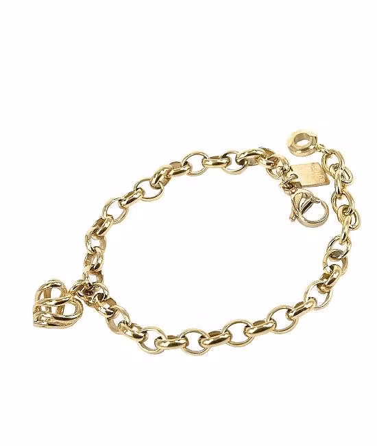Armbandet Lova från Astrid & Agnes Guld pläterad stål med en berlock i form av ett hjärta hos EriCsson Ur & Guld