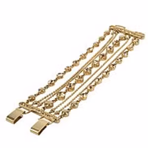 Astrid & Agnes Luna Brett armband champagnefärgade kristaller guld