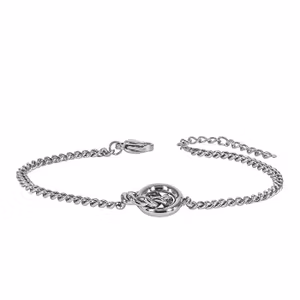 Astrid & Agnes Mini Twist Armband stål