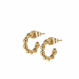 Astrid & Agnes Twist mini örhängen guld