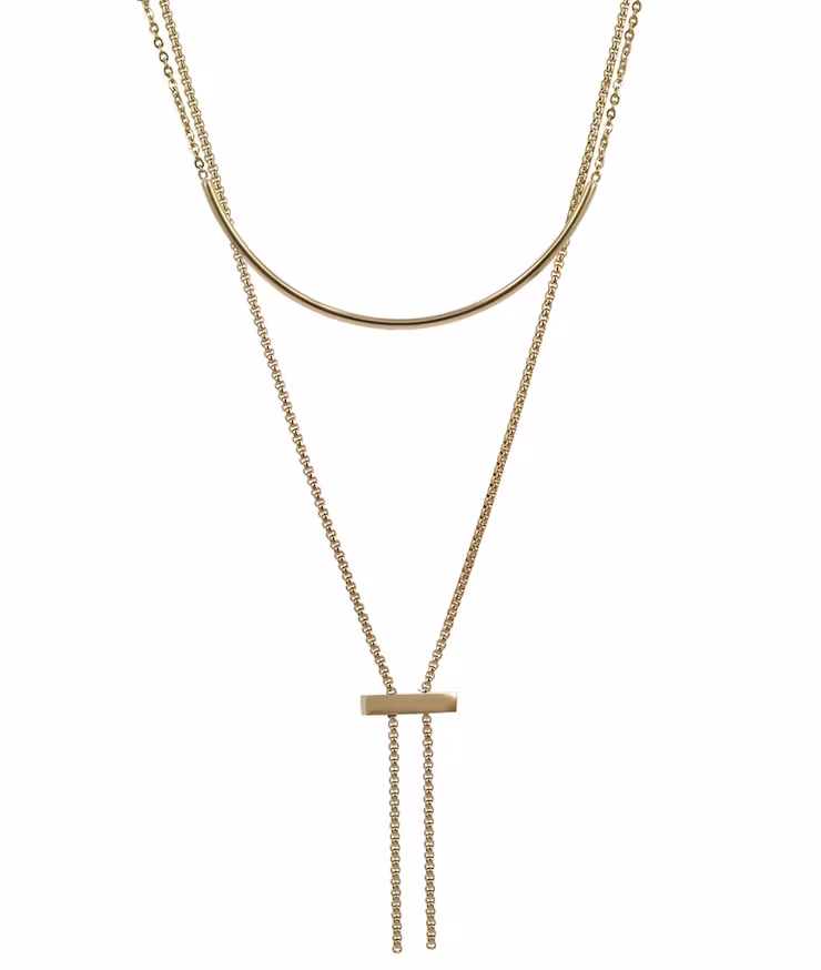 Natalie 2 delat halsband i guldfärg från A&A hos Ericsson Ur och guld