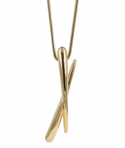 Astrid & Agnes Paulina långt halsband guld