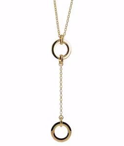 Denise  långt halsband guld Astrid & Agnes