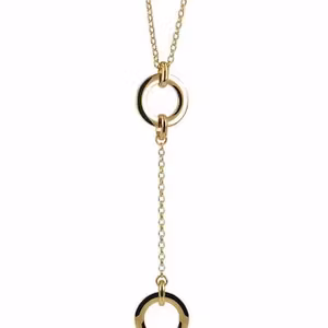 Denise  långt halsband guld Astrid & Agnes