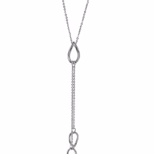 Astrid & Agnes Milla långt halsband stål