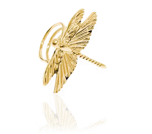 Ioaku dragonfly ring guld