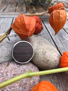 Teak Pastel ring stål Justerbar från Sägen Ericsson Ur och Guld Image