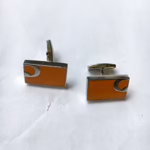 C Stockholm Älskad Man Orange Manchettknappar