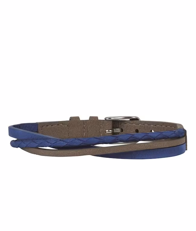 Felix armband vegansk läder i blått beige från Arock