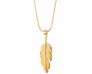Elixa Halsband gulplated stål EL 125-4409 fjäder