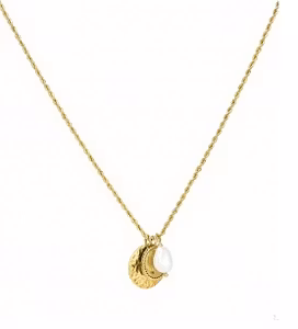 Bud to Rose be you long charm necklace gold