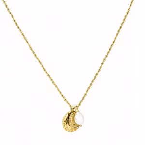 Bud to Rose be you long charm necklace gold