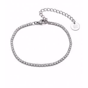 Bud to Rose Posh armband Clear/Stål