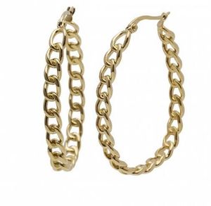 Bud to rose Hoop Earring gold