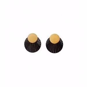 Bud to Rose Crease earring gold/black