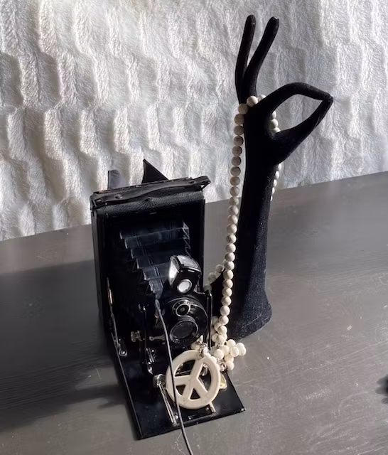Vintage Boho Chic Unica of Sweden Halsband Peace For Vit Material Jade och trä hos EriCsson Ur och Guld