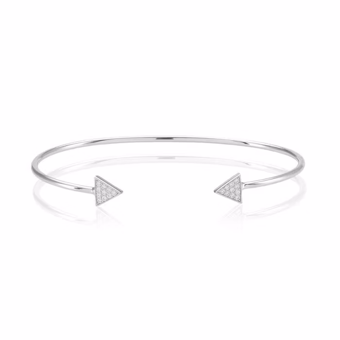 Sif Jakobs vacker silver armring med zirkoner hos EriCsson Ur och Guld