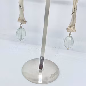 Vintage Silverörhänge Design Mia Petra Crysolit