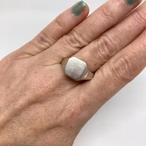 Vintage silverklackring  Strl 66,5