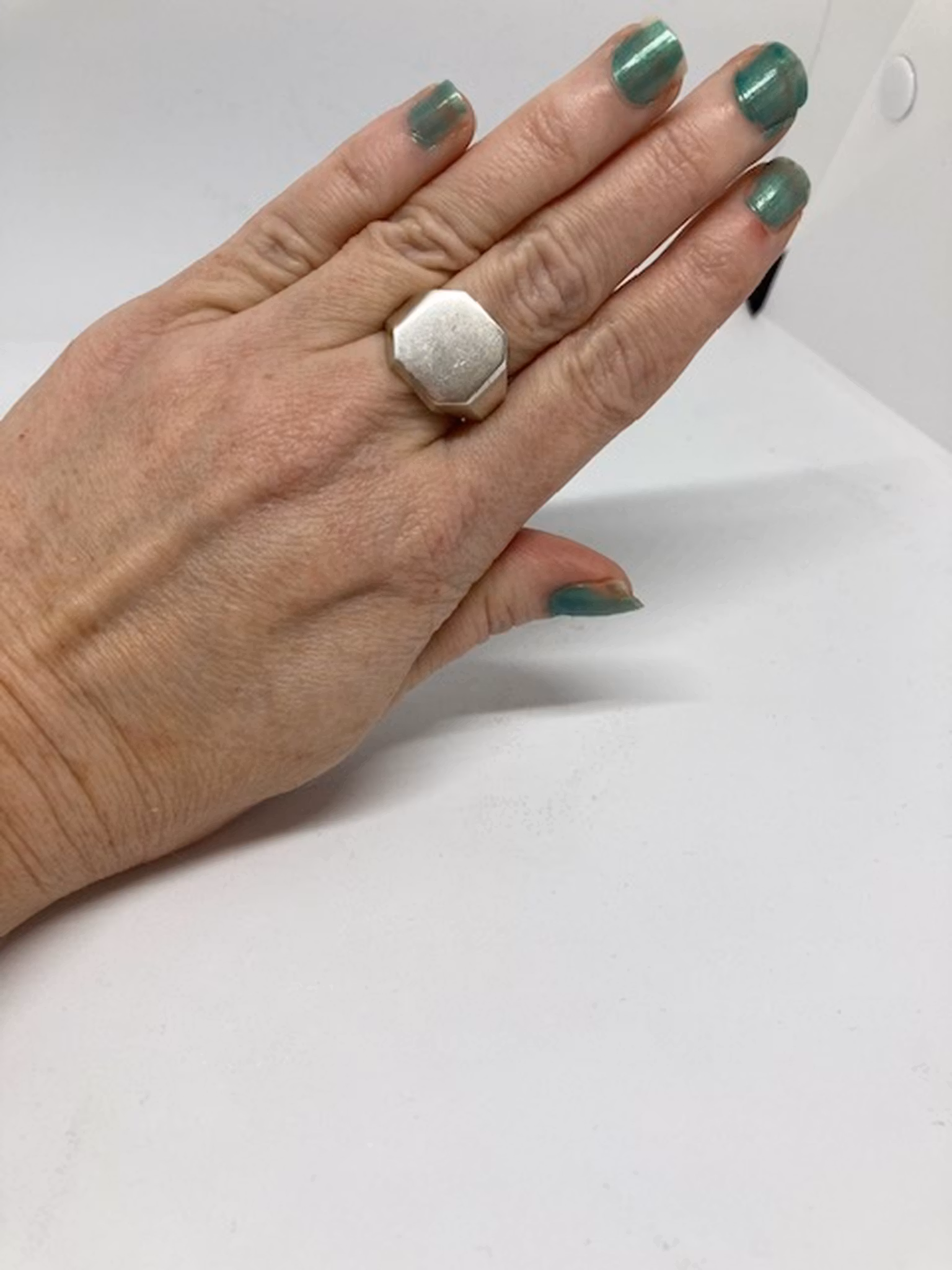 Vintage Unisex silverklackring strl 58 hos EriCsson Ur och Guld