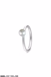 Spinning Silverring med silverkula 49, 52 och 53