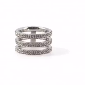 Bud to rose bianca ring stål  Strl M=18