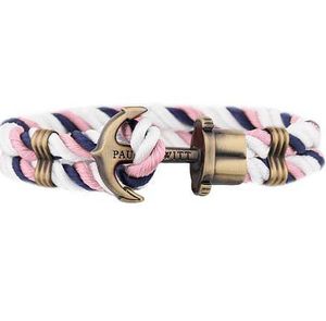 Paul Hewitt Phrep armband rosa vit blå antik guld s