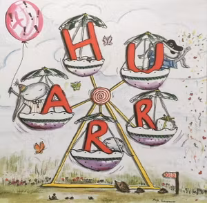 Gratulationskort hurra
