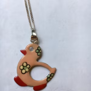 Rosa anka halsband