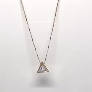 Guldhalsband med briljanter 18k