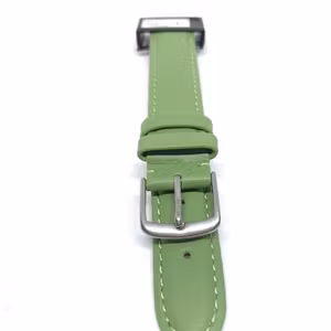 Klockarmband - grönt läderarmband
