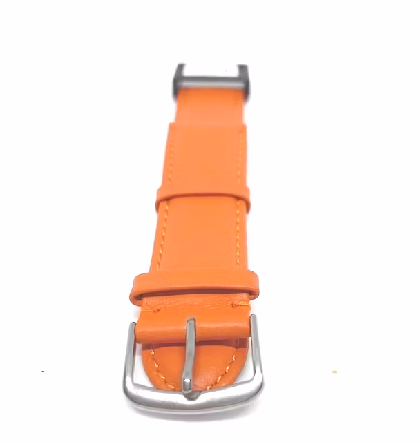 Orange Klockarmband i äkta läder hos ErIcsson Ur och Guld