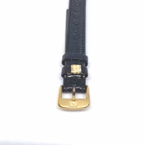 Klockarmband - Svart lizard  läderarmband