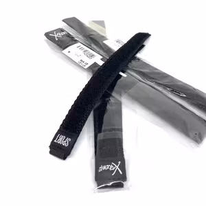 Klockarmband -  svart kardborrearmband
