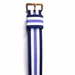 Klockarmband Daniel Wellington Lila vit blå randigt natoband