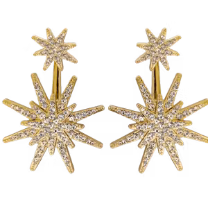 Alfa Star Earings Örhänge gold Ioaku
